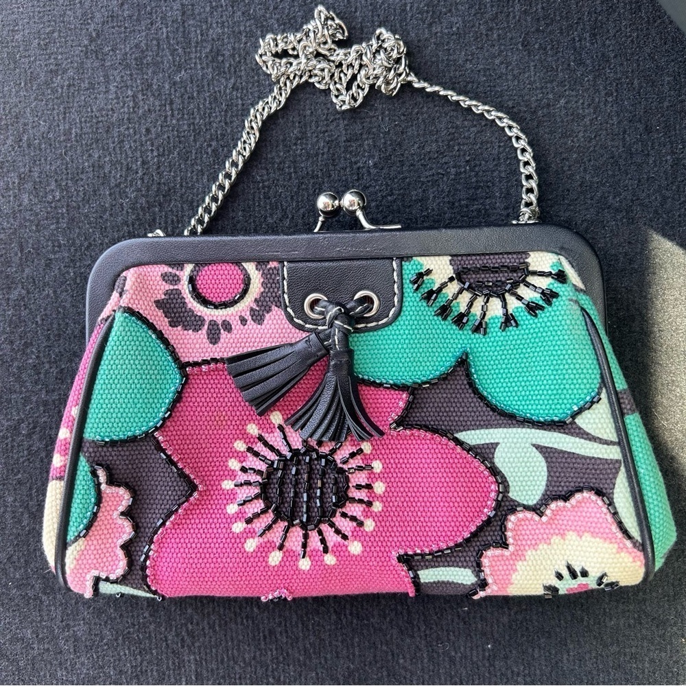 Isabella Fiore Floral Beaded Clutch‎